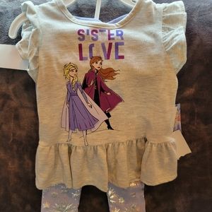 🛑SOLD🛑Toddler 2T Disney Frozen 2PC Outfit